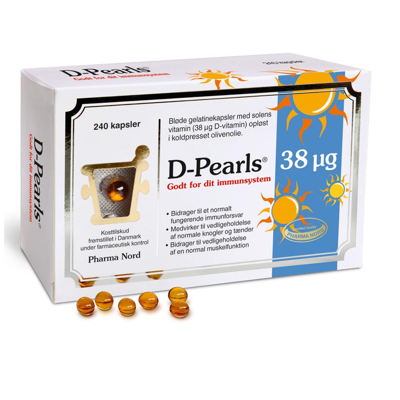 Pharma Nord D-Pearls 38 µg, 240 kapsler